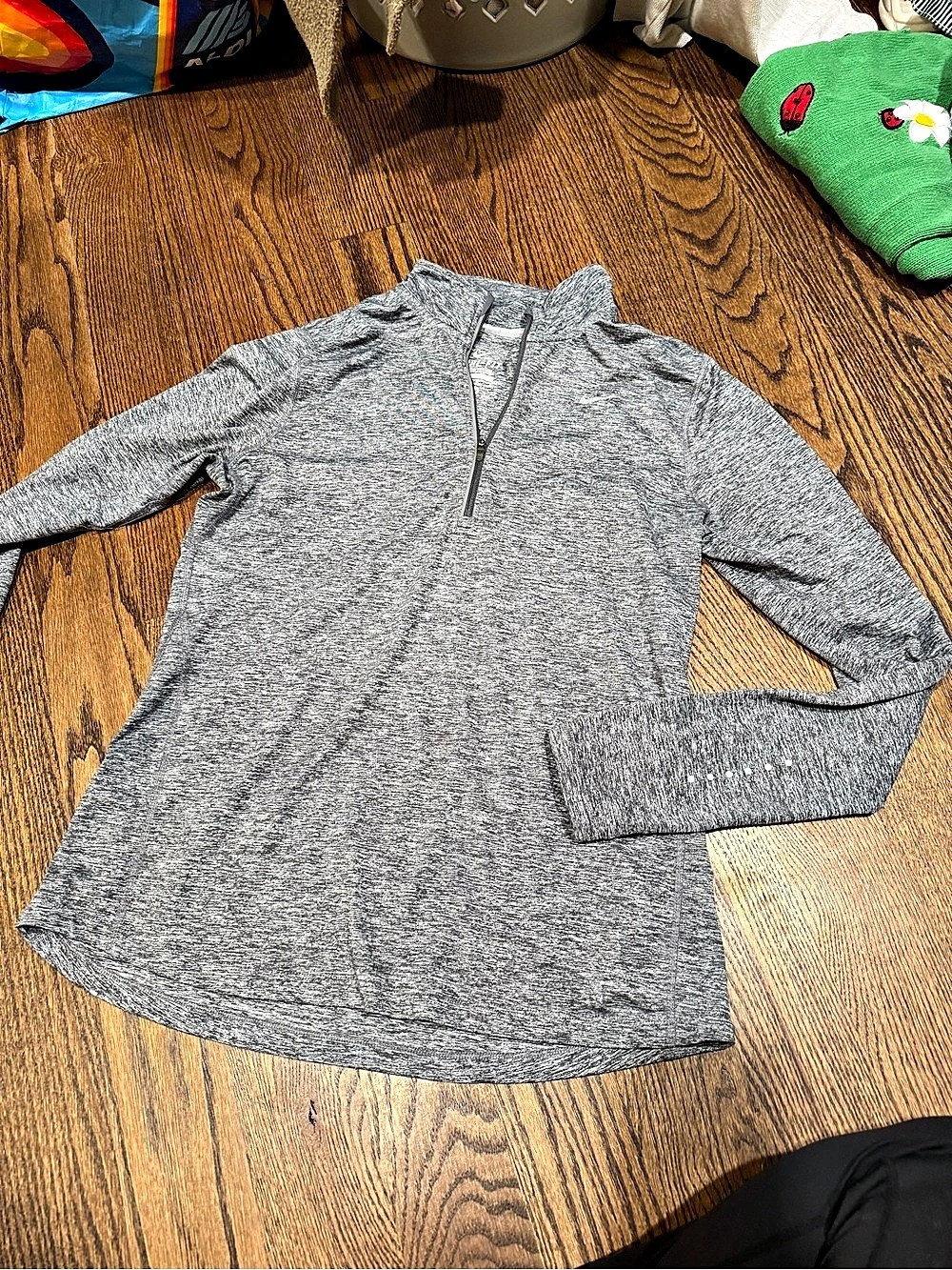 Nike Dri-FIT Element Quarter Zip Running Top Gray Medium